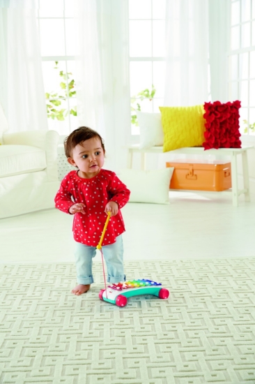 Imagine Fisher Price – Xilofon colorat cu roți și sfoară de tras