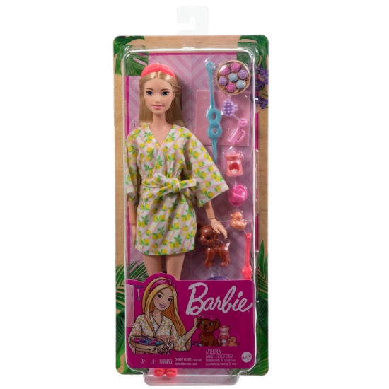 Imagine BARBIE SET DE JOACA CU ACCESORII PAPUSA BARBIE O ZI LA SPA