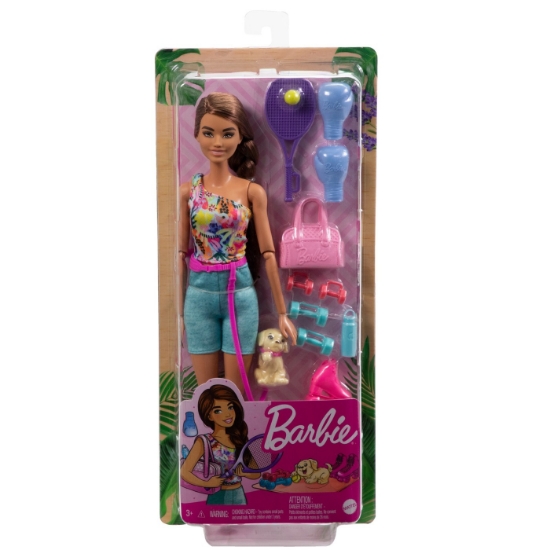 Imagine BARBIE SET DE JOACA CU ACCESORII PAPUSA BARBIE SPORTIVA