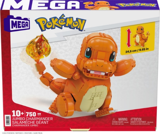 Imagine POKEMON MEGA CONSTRUX JUMBO CHARMANDER SALAMECHE