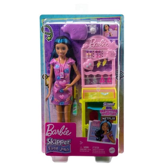 Imagine BARBIE PAPUSA BARBIE SKIPPER FIRST JOBS EAR PIERCER