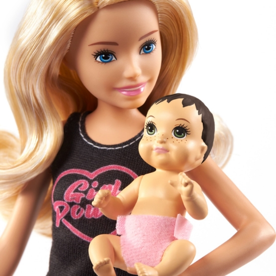 Imagine BARBIE PAPUSA SKIPPER FIRST JOBS BABYSITTER PAPUSA BLONDA