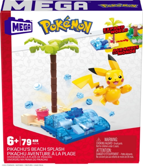 Imagine POKEMON MEGA SET DE CONSTRUCTIE PLAJA LUI PIKACHU