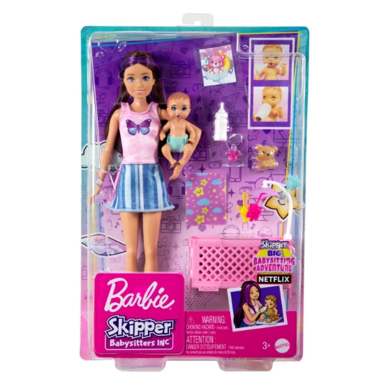 Imagine PAPUSA BARBIE MAMICA SATENA CU BEBELUS