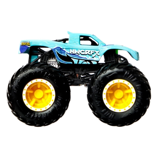 Imagine Hot Wheels Monster Truck Camion Podium Crasher cu culori schimbătoare scara 1:64