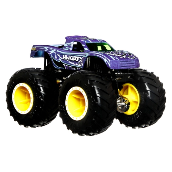 Imagine Hot Wheels Monster Truck Camion Podium Crasher cu culori schimbătoare scara 1:64