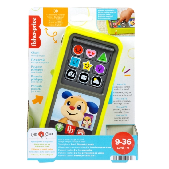Imagine FISHER PRICE LAUGH&LEARN 2IN1 SMARTPHONE IN LIMBA ROMANA