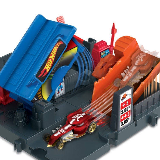Imagine Hot Wheels City Explorer pistă Fuel Station Shift