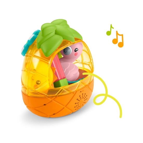 Imagine Fisher Price Ananas cu Sunete și Lumini – prietenul tropical al bebelușului tău! 