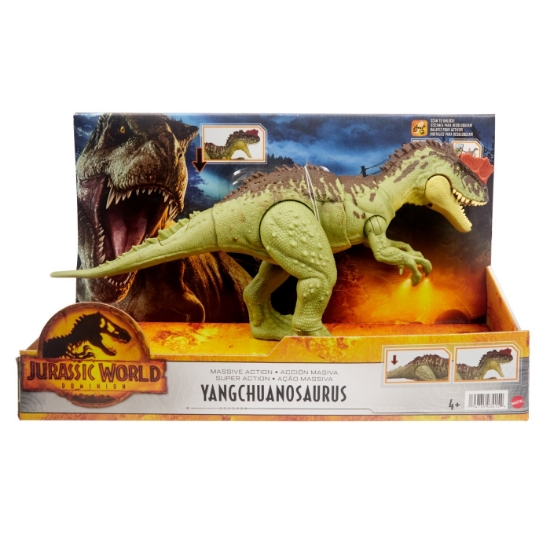 Imagine JURASSIC WORLD MASSIVE ACTION DINOZAUR YANGCHUANOSAURUS