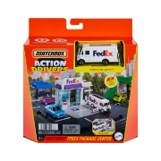 Imagine MATCHBOX SET ACTION DRIVERS CENTRUL DE COLETE FEDEX