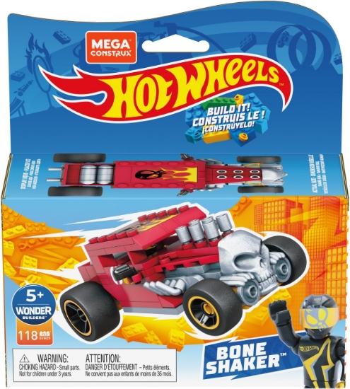 Imagine HOT WHEELS MEGA MASINUTA CONSTRUIBILA BONE SHAKER