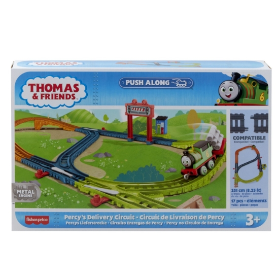 Imagine THOMAS SET DE JOACA CU LOCOMOTIVA PUSH ALONG PERCY SI ACCESORII