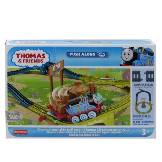 Imagine THOMAS SET DE JOACA CU LOCOMOTIVA PUSH ALONG THOMAS SI ACCESORII