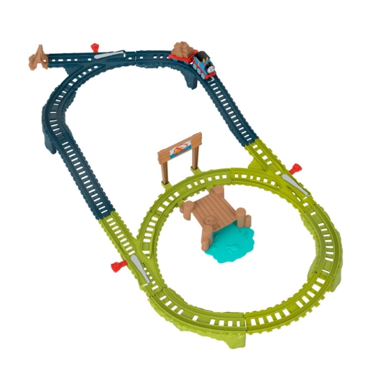 Imagine Thomas set de joacă cu locomotiva Push Along Thomas și accesorii