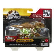 Imagine JURASSIC WORLD FIERCE CHANGERS DOUBLE DANGER DINOZAUR TRANSFORMABIL TYRANNOSAURUS REX SI ANKYLOSAURUS MARO