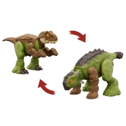 Imagine JURASSIC WORLD FIERCE CHANGERS DOUBLE DANGER DINOZAUR TRANSFORMABIL TYRANNOSAURUS REX SI ANKYLOSAURUS MARO