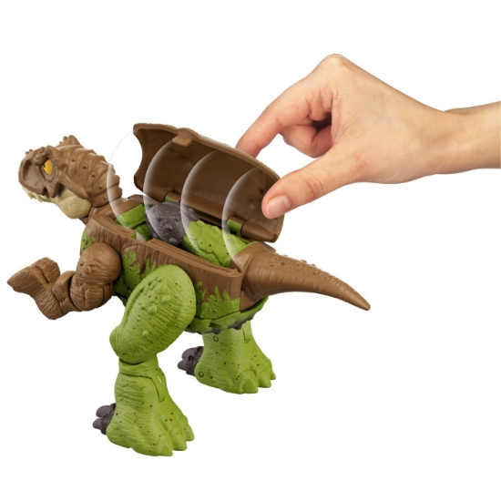 Imagine JURASSIC WORLD FIERCE CHANGERS DOUBLE DANGER DINOZAUR TRANSFORMABIL TYRANNOSAURUS REX SI ANKYLOSAURUS MARO