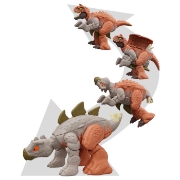 Imagine JURASSIC WORLD FIERCE CHANGERS DOUBLE DANGER DINOZAUR TRANSFORMABIL CARNOTAURUS SI STEGOSAURUS