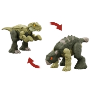 Imagine JURASSIC WORLD FIERCE CHANGERS DOUBLE DANGER DINOZAUR TRANSFORMABIL TYRANNOSAURUS REX SI ANKYLOSAURUS VERDE