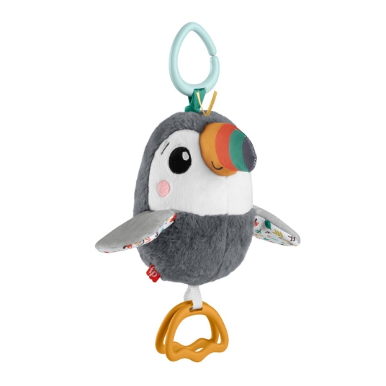 Imagine Fisher Price Jucărie Tucan de pluș – aventură tropicală pentru bebeluși zâmbitori!