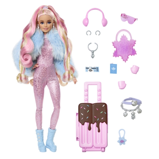 Imagine BARBIE EXTRA FLY PAPUSA BARBIE BLONDA LA MUNTE