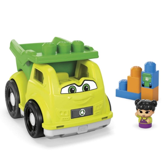 Imagine Mega Bloks First Builders Vehiculul de reciclat a lui Raphy