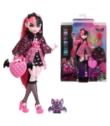 Imagine MONSTER HIGH PAPUSA DRACULAURA CU ANIMALUT SI ACCESORII