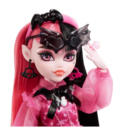 Imagine MONSTER HIGH PAPUSA DRACULAURA CU ANIMALUT SI ACCESORII