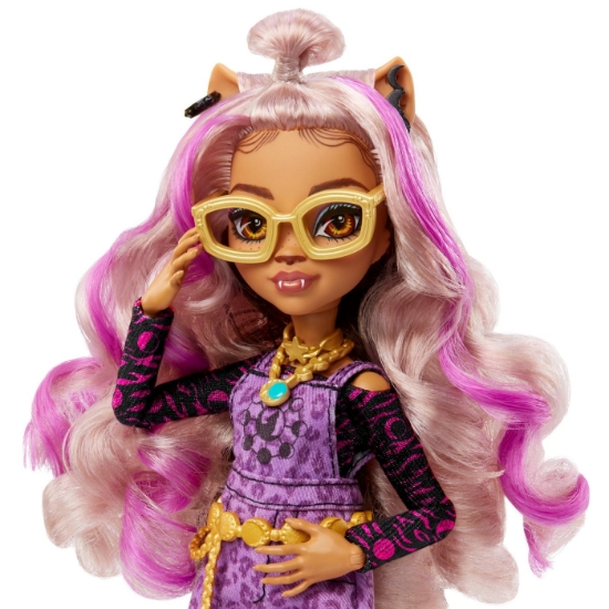 Imagine MONSTER HIGH PAPUSA CLAWDEEN WOLF CU ANIMALUT SI ACCESORII
