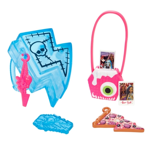 Imagine MONSTER HIGH PAPUSA FRANKIE STEIN CU ANIMALUT SI ACCESORII