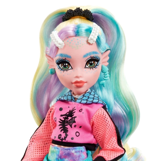 Imagine MONSTER HIGH PAPUSA LAGOONA BLUE CU ANIMALUT SI ACCESORII