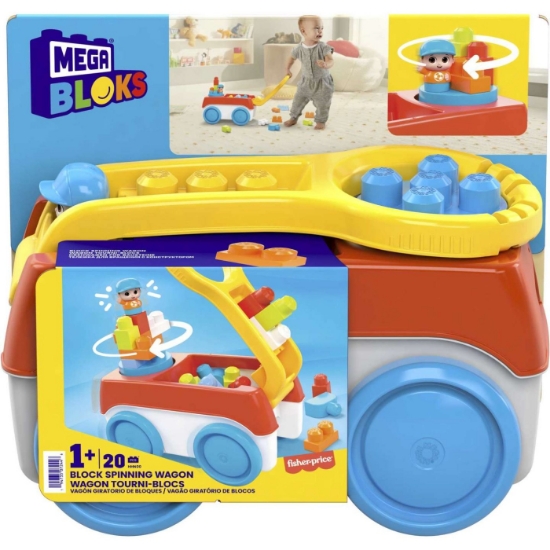 Imagine Mega Bloks Set de construcție 20 piese – Căruțul care se învârte