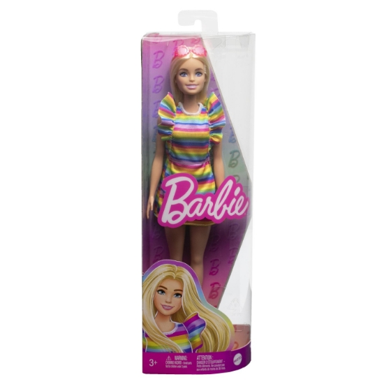 Imagine PAPUSA BARBIE FASHIONISTA BLONDA CU APARAT DENTAR