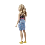 Imagine PAPUSA BARBIE FASHIONISTA BLONDA CU BORSETA ROZ
