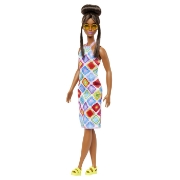 Imagine PAPUSA BARBIE FASHIONISTA SATENA CU OCHELARI DE SOARE GALBENI