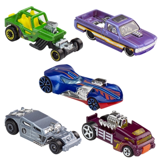 Imagine Set 5 mașini Hot Wheels Exposed Engines