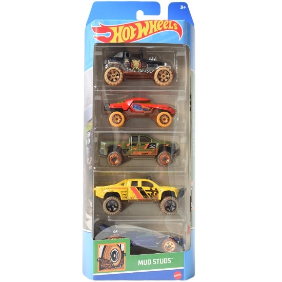 Imagine SET 5 MASINI HOT WHEELS MUD STUDS