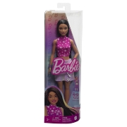 Imagine PAPUSA BARBIE FASHIONISTA BRUNETA CU TOP CU STELUTE