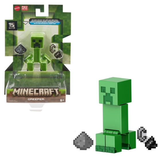 Imagine MINECRAFT CRAFT A BLOCK FIGURINA CREEPER 8CM