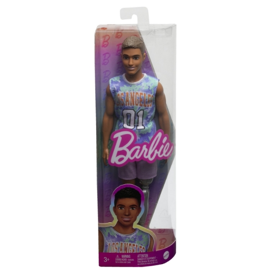 Imagine BARBIE PAPUSA BAIAT FASHIONISTAS SATEN CU UN PICIOR CU PROTEZA