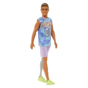Imagine BARBIE PAPUSA BAIAT FASHIONISTAS SATEN CU UN PICIOR CU PROTEZA