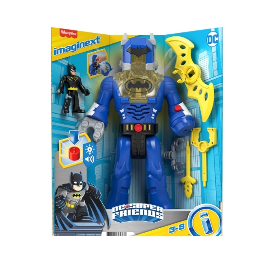 Imagine FISHER PRICE IMAGINEXT DC SUPER FRIENDS ROBOT BATMAN 30CM