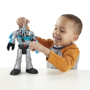 Imagine FISHER PRICE IMAGINEXT DC SUPER FRIENDS ROBOT BATMAN IN COSTUM GRI 30CM