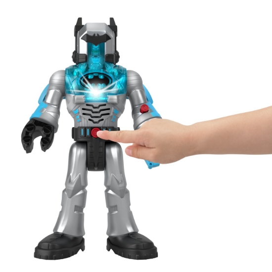 Imagine FISHER PRICE IMAGINEXT DC SUPER FRIENDS ROBOT BATMAN IN COSTUM GRI 30CM