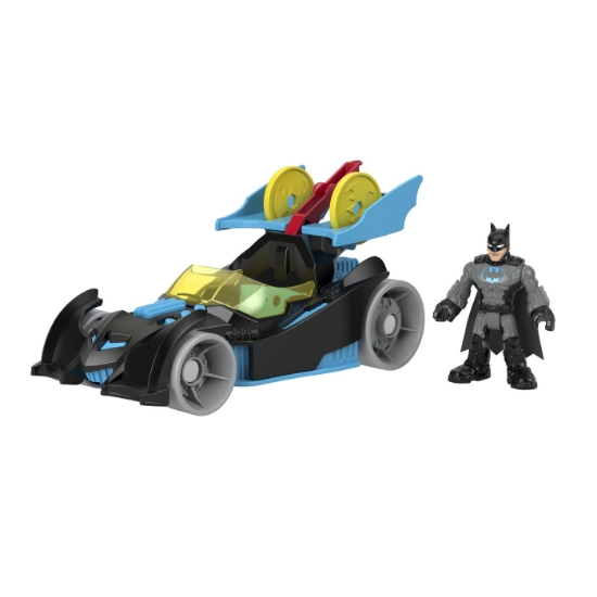 Imagine Fisher Price Imaginext DC Super Friends vehicul cu figurină Batman cu costum gri