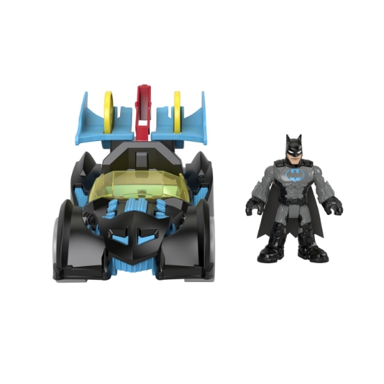 Imagine Fisher Price Imaginext DC Super Friends vehicul cu figurină Batman cu costum gri