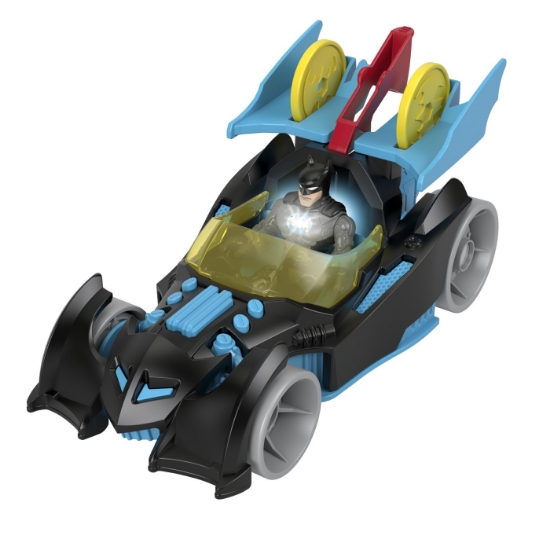 Imagine Fisher Price Imaginext DC Super Friends vehicul cu figurină Batman cu costum gri