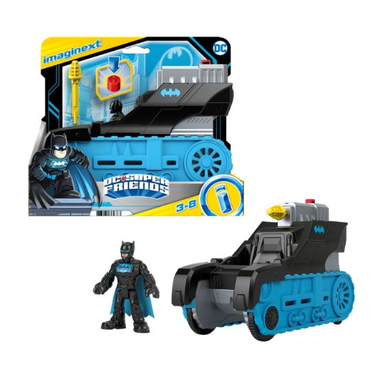 Imagine Fisher Price Imaginext DC Super Friends vehicul cu figurină Bat-Tech