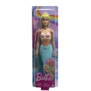 Imagine BARBIE DREAMTROPIA PAPUSA SIRENA CU CORSET GALBEN SI COADA ALBASTRA